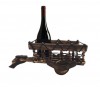 SH20401 - Pioneers Wooden Buffalo Cart Wine Service Tray